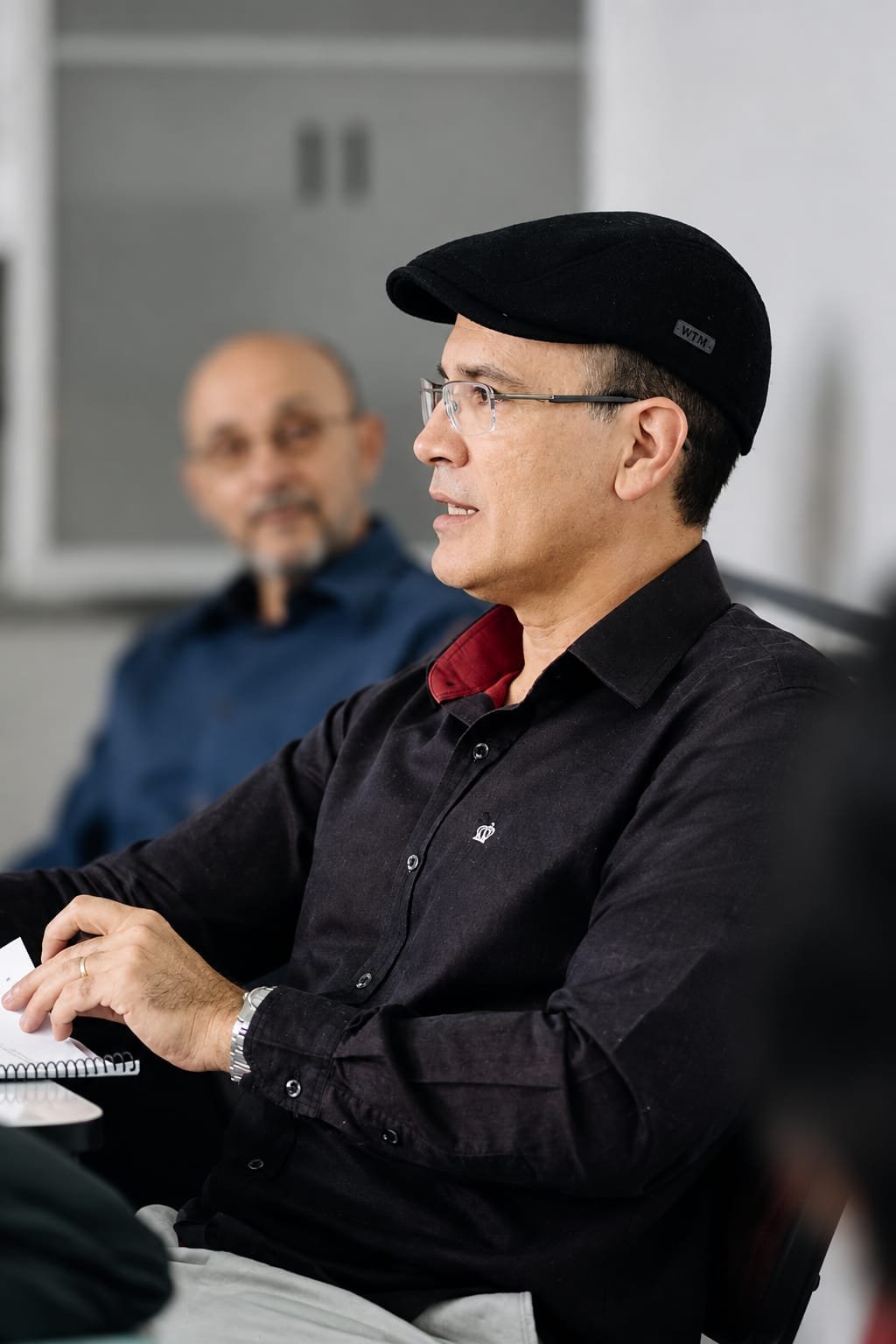 Rodrigo Oliveira participando de um encontro